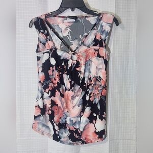 Womens Vintage Artex Fashions. Sz S/P.Pink And Black Splashy Top. Y2K